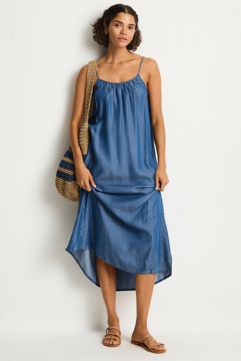 sea denim dress 134 Rare Sea New York NY Patchwork Denim Dress 2