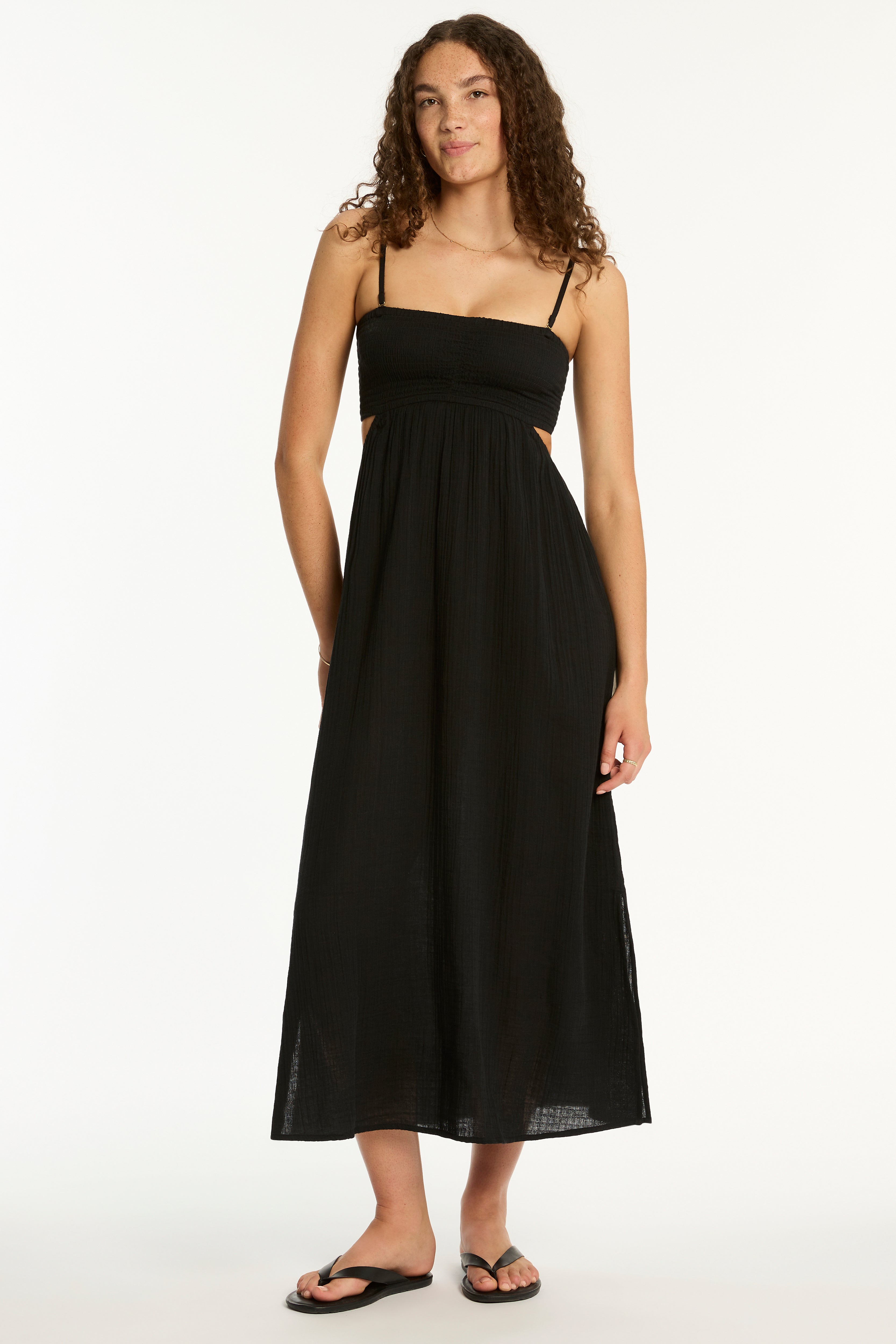 Sunset Cutaway Bandeau Dress - Sunset black | Sea Level US Sunset Cutaway Bandeau Dress - Sunset black | Sea Level US