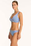 Amalfi Cross Front Multifit Bra - Amalfi Blue - Sea Level Australia 