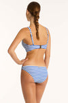 Amalfi Cross Front Multifit Bra - Amalfi Blue - Sea Level Australia 