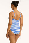 Amalfi Cross Front One Piece - Amalfi Blue - Sea Level Australia 