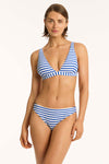 Amalfi Longline Tri Top - Amalfi Blue - Sea Level Australia 