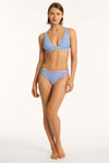 Amalfi Longline Tri Top - Amalfi Blue - Sea Level Australia 