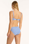 Amalfi Mid Bikini Pant - Amalfi Blue - Sea Level Australia 