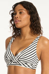 Amalfi Cross Front Multifit Bra - Amalfi Black - Sea Level Australia 