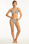 Amalfi Longline Tri Top - Amalfi Black - Sea Level Australia 