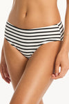 Amalfi Mid Bikini Pant - Amalfi Black - Sea Level Australia 