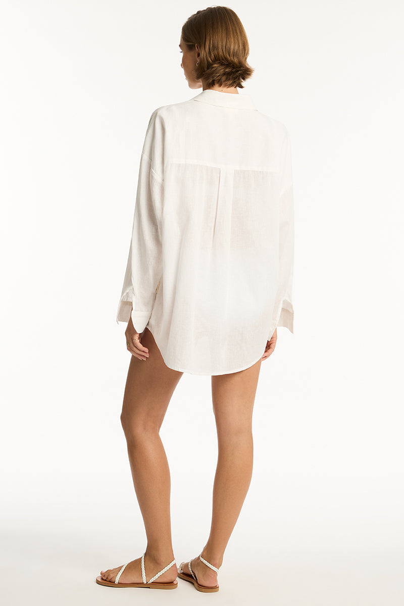 Breeze Linen Beach Shirt - Breeze Linen - Sea Level Australia 