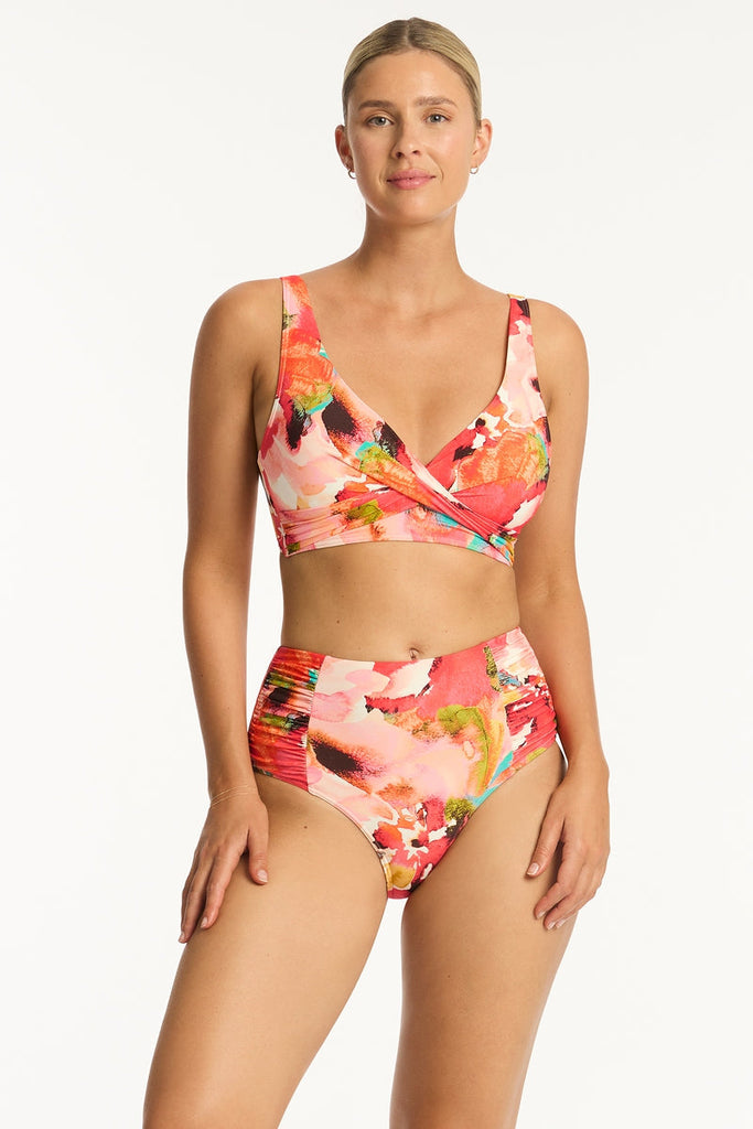 Sea Level Wild Cat Cross Front Bikini Top – Melmira Bra & Swimsuits
