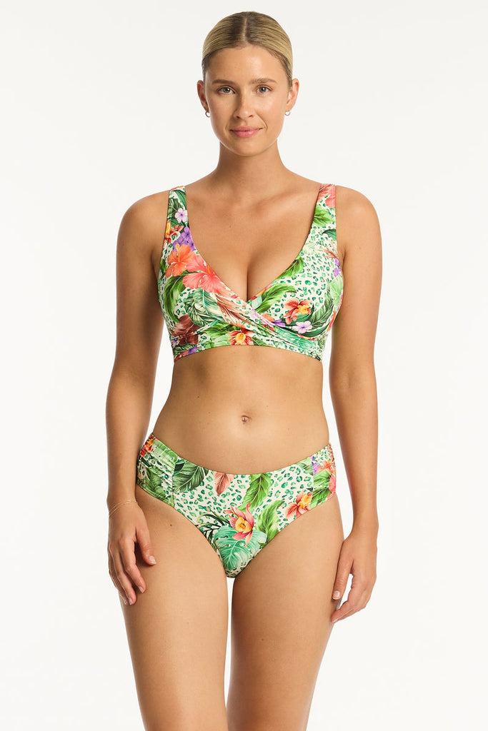 Dolce Mid Rise Gathered Side Pant - Dolce - Sea Level Australia 