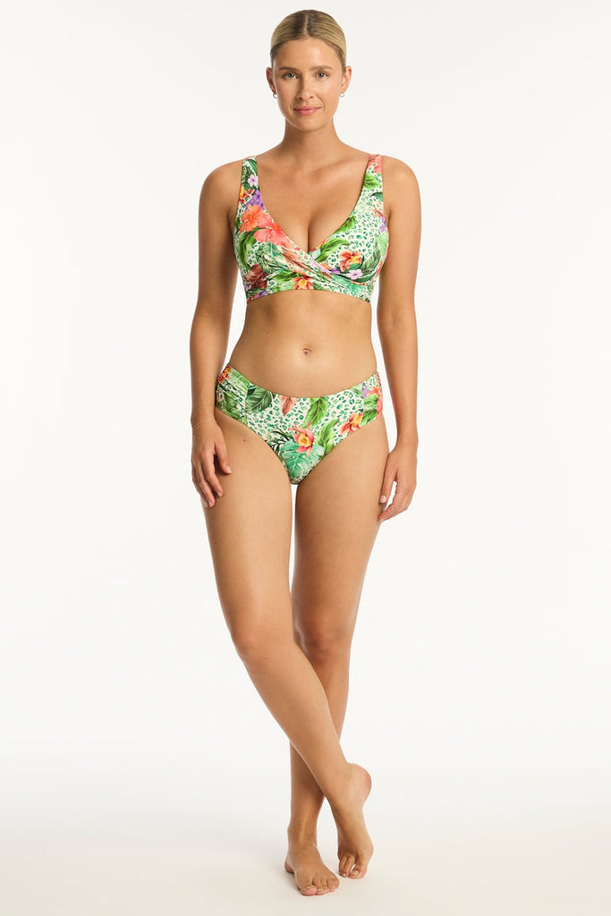 Dolce Mid Rise Gathered Side Pant - Dolce - Sea Level Australia 