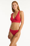 Honeycomb Regular Bikini Pant - Honeycomb Red - Sea Level Australia 