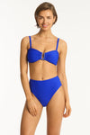 Honeycomb U Bar Bandeau - Honeycomb Cobalt - Sea Level Australia 