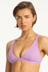 Interlace Longline Bralette - Interlace Lavender - Sea Level Australia 