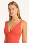 Messina Panel Line One Piece - Messina Flame - Sea Level Australia 