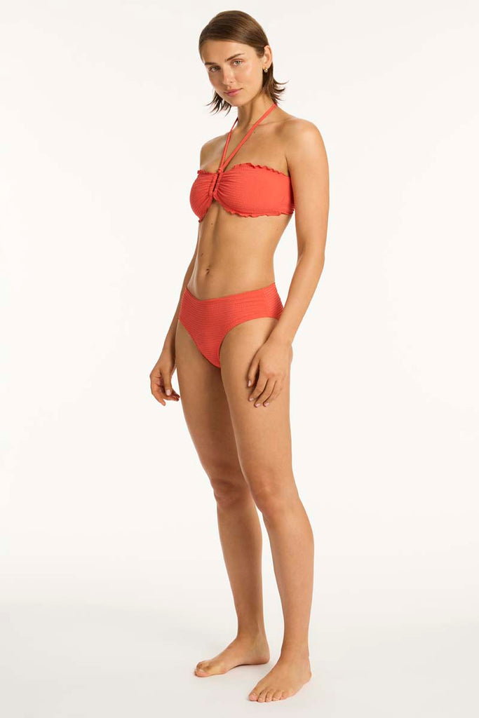 Messina Mid Bikini Pant - Messina Flame - Sea Level Australia 