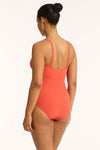 Messina Tie Front DD/E One Piece - Messina Flame - Sea Level Australia 