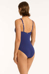 Messina Panel Line One Piece - Messina French Navy - Sea Level Australia 