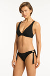 Eco Essentials Longline Underwire Bra - Eco Essentials Black - Sea Level Australia 