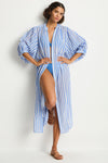 Vacay Boho Long Shirt Dress