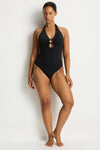 Essentials Edit Keyhole Halter One Piece