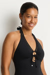Essentials Edit Keyhole Halter One Piece
