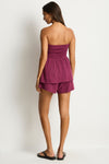 Sunset Shirred Bandeau Top