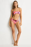 Neon Wave Twist Bandeau