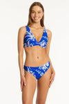 Tradewind Longline Underwire Bra - Tradewind Cobalt - Sea Level Australia 