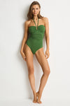 Essentials Edit U Bar Underwire Bandeau One Piece