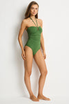 Essentials Edit U Bar Underwire Bandeau One Piece