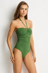 Essentials Edit U Bar Underwire Bandeau One Piece