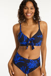 Tradewind Tie Front DD/E Bralette - Tradewind Night Sky - Sea Level Australia 