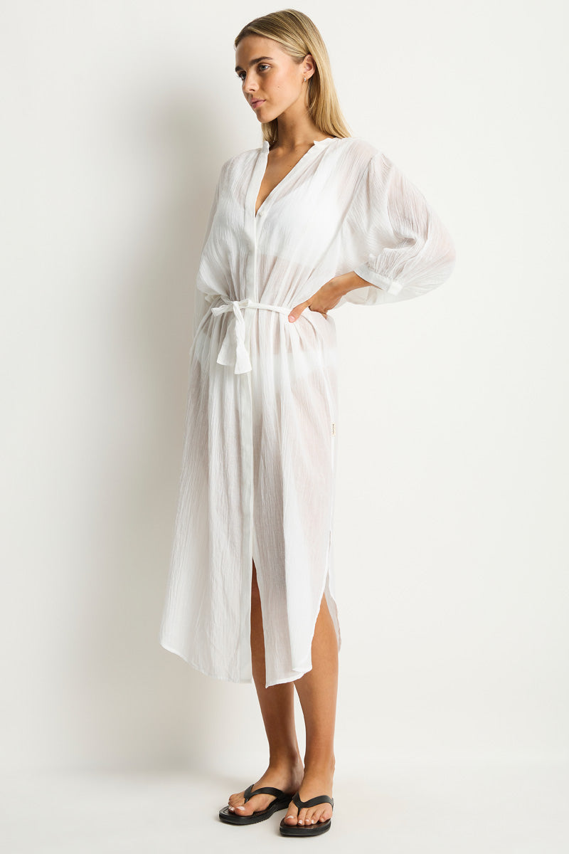 Salt Boho Long Shirt Dress