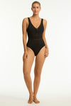 Eco Essentials Spliced Waisted One Piece