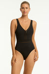 Eco Essentials Spliced Waisted One Piece