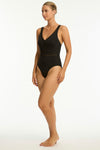 Eco Essentials Spliced Waisted One Piece