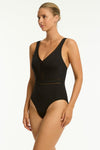 Eco Essentials Spliced Waisted One Piece