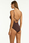 Essentials Edit Cross Back Tri One Piece