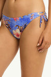 Blue Hawaii Tie Side Cheeky Pant