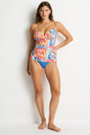 Coco Island Cross Front Scoop Back Tankini
