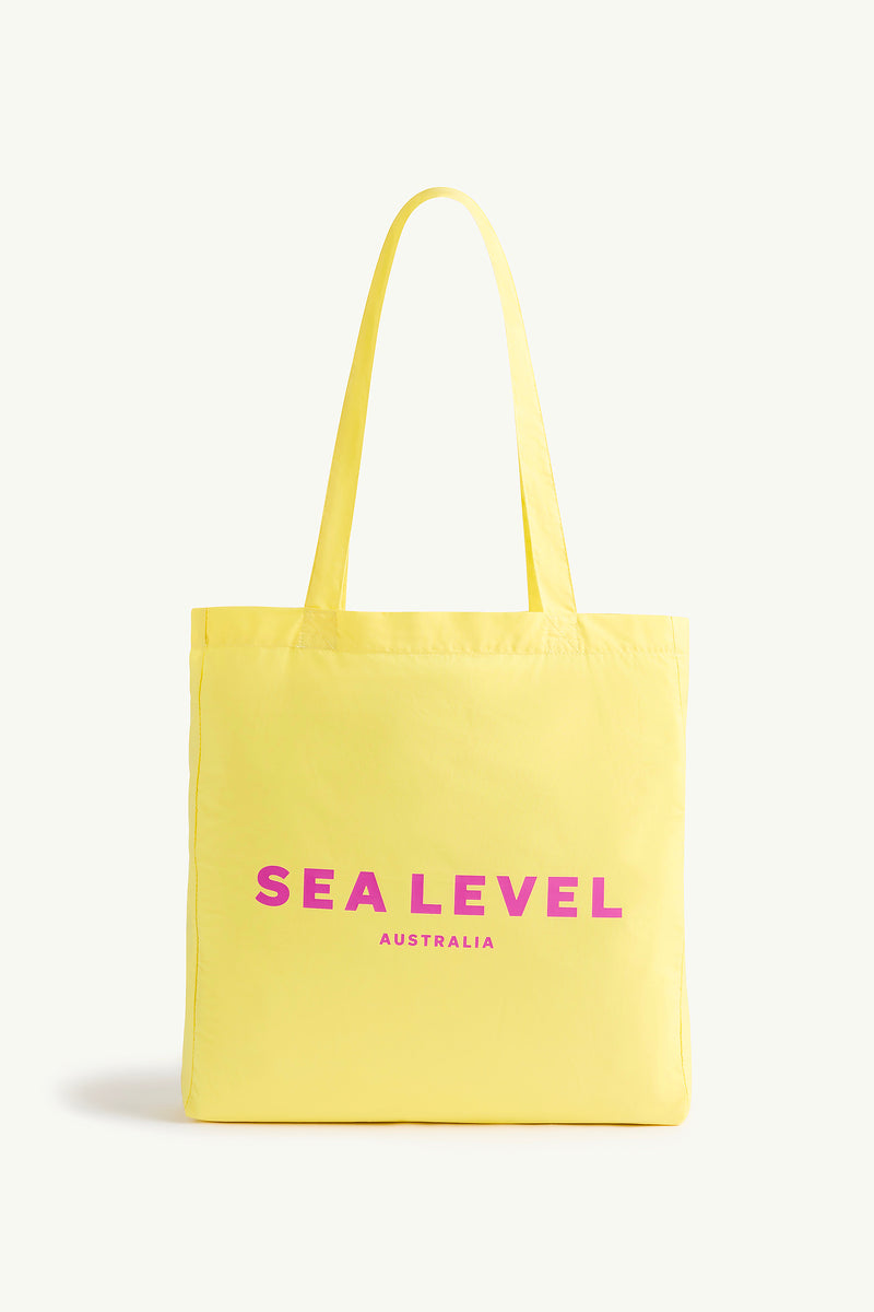 Logo Cotton Beach Tote