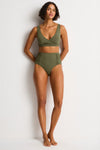 Eco Essentials High Waist Gathered Side Pant