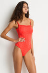 Celestia Frill Square Neck One Piece