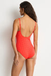 Celestia Frill Square Neck One Piece