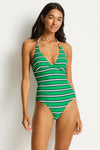 Voyage Longline Halter One Piece