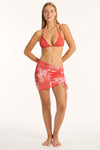 Aloha Drawstring Mini Mesh Skirt - Aloha Flame - Sea Level Australia 