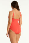 Essentials Edit Cross Front One Piece in Sea Level | Sea Level Australia 