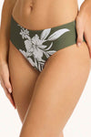 Aloha Mid Bikini Pant - Aloha Khaki - Sea Level Australia 