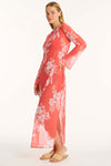 Aloha Mesh Long Dress - Aloha Flame - Sea Level Australia 